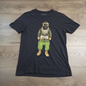 Pets Rock Shirt Mens Medium Black Mr T Hip Hop Graphic Lounge Dog Lover Casual